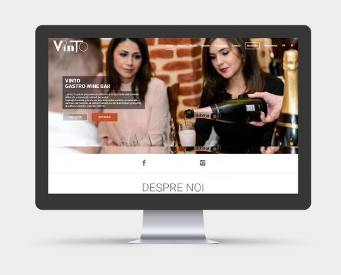 design website for the Vinto restaurant